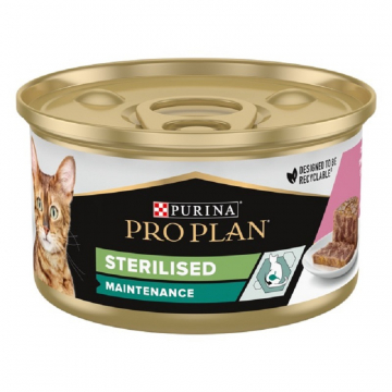 Корм д/кот Проплан Proplan Стерил лос/тун пауч 85г24ящ