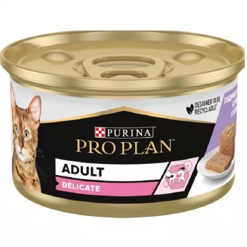 Корм для котов Проплан Proplan Деликат Delicate мус індичка паштет консерва 85г