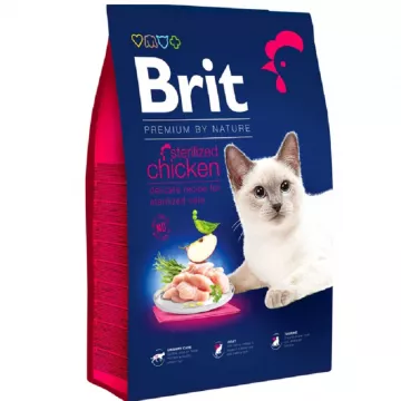 Сухой корм для стерилизованых котов Cat Sterilised Chicken с курицей 1 кг Brit Premium