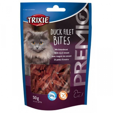 Ласощі для котів Шматочки качиного філе Trixie Premio Duck Filet Bites 50г 42716