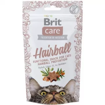 Ласощі для котів Брит для виведення шерсті  Brit Care Cat Snack  Hairball  з качкою 50г