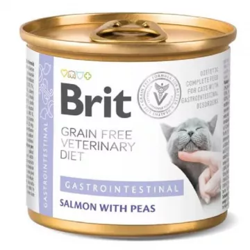 Корм Brit VetDiets консервований для котів при  гострих та хронічних захворюваннях шлунково-кишкового тракту  Бріт Вет Даєтс Кет 200г арт.100712