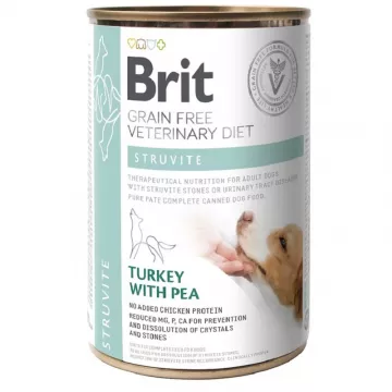 Корм д/кот Брит Вет Диетс Струвит индейка горох Brit VetDiets при лечении и  профилактике мочекаменной болезни 400г/100282