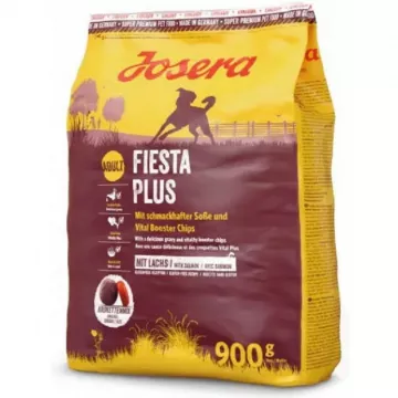 Сухий корм для собак Josera FiestaPlus, з домашнім птахом та лососем, 900 г