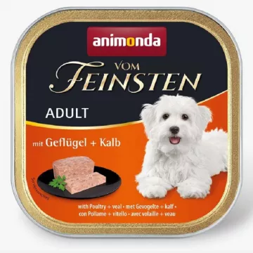 Корм д/собак Амонд Vom Feinsten Adult with Poultry + Veal консервований  з птицею та телятиною 150 г AM-82610