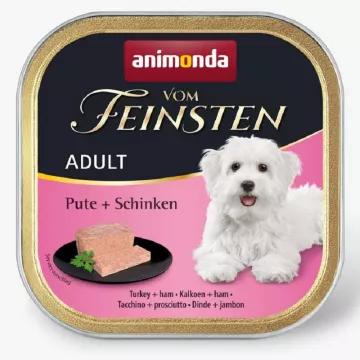 Корм Vom Feinsten Adult Turkey + Ham консервований д/соб з індичкою і шинкою 150 г арт.AM-82319