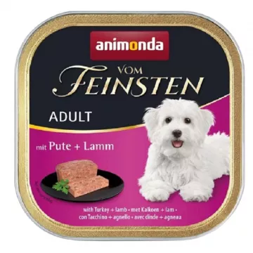 Корм д/собак Амонд Vom Feinsten Adult with Turkey+Lamb консерви з індичкою і ягнятиною150г AM-82611