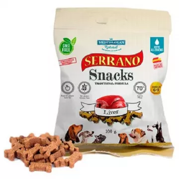 Натуральное лакомство для собак Серано Serrano snack for dog liver печень 100 г