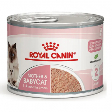 Корм для котят Роял Royal Canin Mother & Babycat, консервы  котят, 195 г