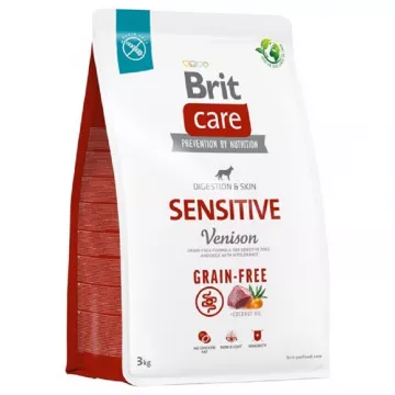 Корм д/соб Бріт с чутливим травленням всіх порід з олениною  Brit Care SENSITIVE 3кг172209/559145