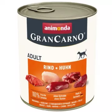 Корм для собак Амонд GranCarno Adult Beef + Chiken яловичина курка консерва 800 г