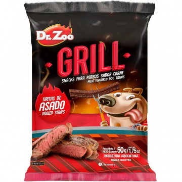 Лакомства Dr.Zoo Grill жевательные полоски со вкусом мяса на гриле, 50 г