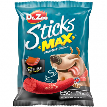 Лакомства для собак Dr. Zoo Sticks max Палочки со вкусом ребрышек 50 г