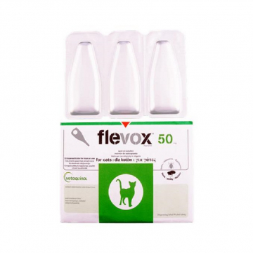Краплі Флевокс Flevox Spot-On для котів 50 мг №1 Vetoquinol