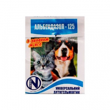 Альбендазол-125 1 таблетка на 5 кг Норіс