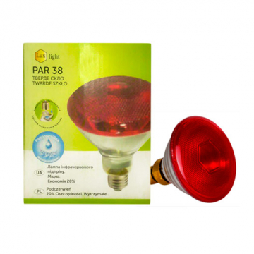 Лампа ИК 175 W 240 V Ziling PAR38 прессованное стекло красная Китай
