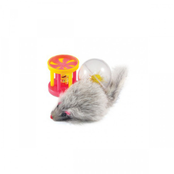 Набір іграшок для кішки миша, барабанчик, куля 144XW0087