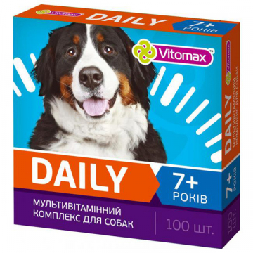 Витамины Витомакс Vitomax Деили Daily для собак от 7 лет 100 г