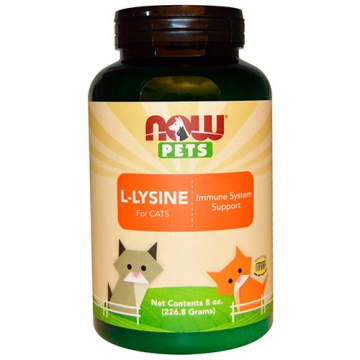 Лізин для кішок L-Lysine Now Foods Now Pets 226,8 г