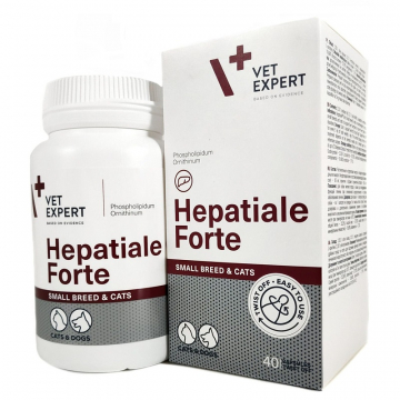 Ветекспертів Гепатіале Форте VetExper Hepatiale Forte для дрібних порід собак і котів 40 капсули