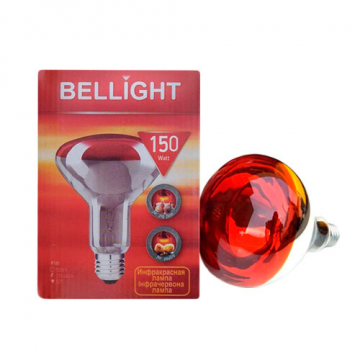 Лампа ИК ІЧВ 150W Е27 230 V Польша BelLight БелЛайт
