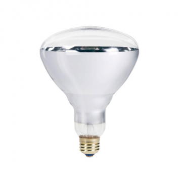 Лампа ИК 175 W 240 V  LuxLight IR R125 твёрдое стекло белая Китай