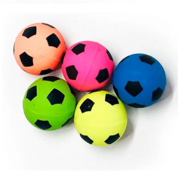 Іграшка для кішок М'яч стрибун футбольний 3 см FOX NT680