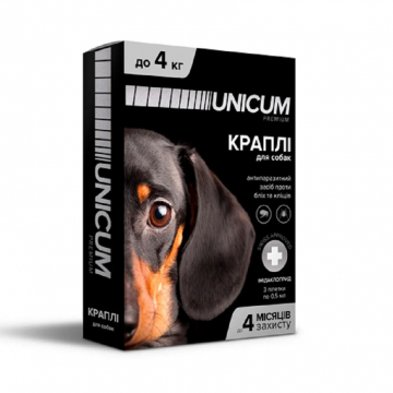 Капли от блох и клещей на холку Уникум премиум Unicum premium для собак до 4 кг №3