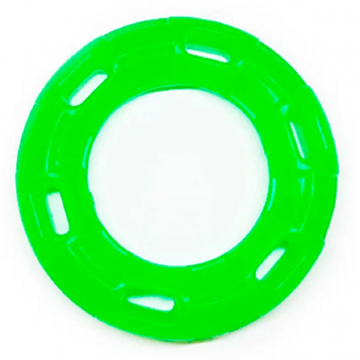 Іграшка для собак Кільце з 6 сторонами зелене з запахом ванілі 12 см FOX TF-029