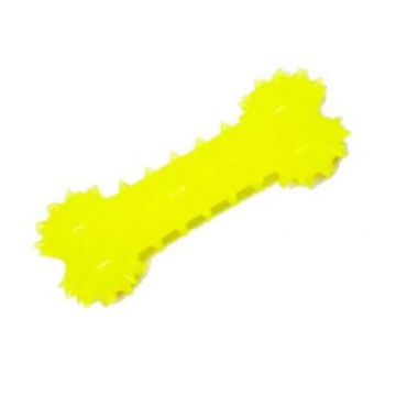 Игрушка для собак Косточка желтая с запахом ванили 12 см FOX TF-007
