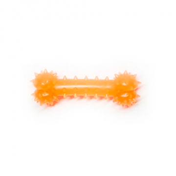 Игрушка для собак Косточка оранжевая с запахом ванили 8 см FOX TF-005