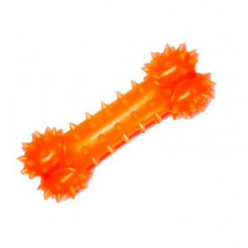 Іграшка для собак Кісточка помаранчева з запахом ванілі 12 см FOX TF-010