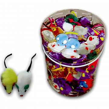Іграшка для кішок Миша плюш Асорті 5 см FOX NT502
