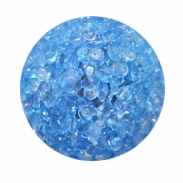 Іграшка для котів м'яч гліцериновий блакитний з бубонцем 4 см FOX XWT001-2