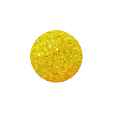 Іграшка для котів м'яч гліцериновий жовтий з бубонцем 4 см FOX XWT001-6