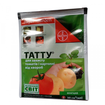 Фунгицид Bayer Тату для защиты томатов и картофеля от болезней 30 мл