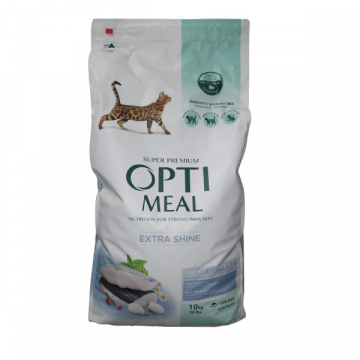 Корм для котов ОПТИМИЛ сухой треска 10 кг OPTIMEAL ЦЕНА за 1кг