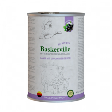 Корм для щенов Baskerville консервы Ягненок со смородиной 800 гр 21559