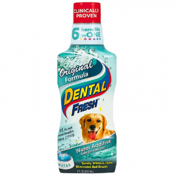 Добавка в воду от зубного налета и запаха из пасти SynergyLabs Dental Fresh для собак и кошек 237 мл