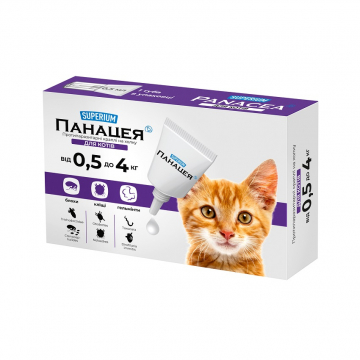 Супериум Панацея таблетки для котів 0,5-2 кг