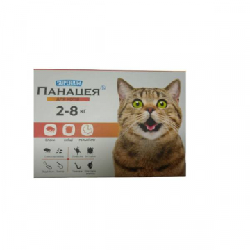 Суперіум Панацея таблетки для котів 2-8 кг