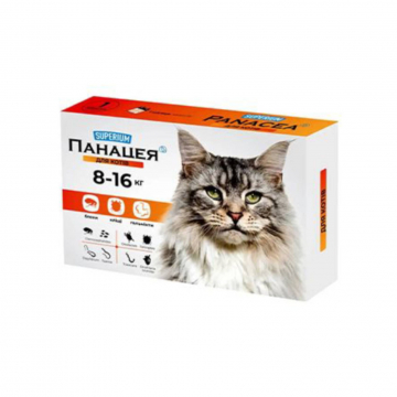 Супериум Панацея таблетки для котов 8-16 кг