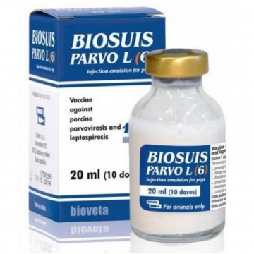 В-на Биосуис Парво Л  против парвовироза и лептоспироза свиней 10 доз  20мл BioVeta