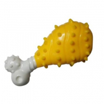 Игрушка для собакКосточка 12 см пластиковая ОКОРОЧОК с виниловой намоткой SL033