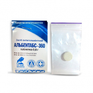 Альбентабс 360 36% таблетки от глистов №100 O.L.KAR