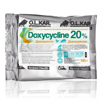 Доксициклин 20% порошок 100 г O.L.KAR