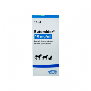 Розчин ін'єкційний Butomidor, 10 мл - знеболюючий засіб для котів, собак, коней