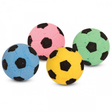 Іграшка для кішок М'яч зефірний футбольний одноколірний D 450 мм 25шт ВALL01
