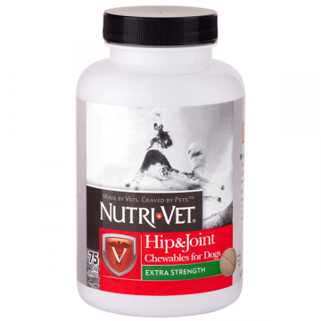 Витамины Нутри-Вет для собак для связки и суставы Екстра 2-й уровень жевательные таблетки 75 штук Nutri-vet 24743