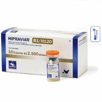 Вакцина Ла-Сота Ньюкасла ХІПРАВІАР-B1 H120 2500 доз Hipra